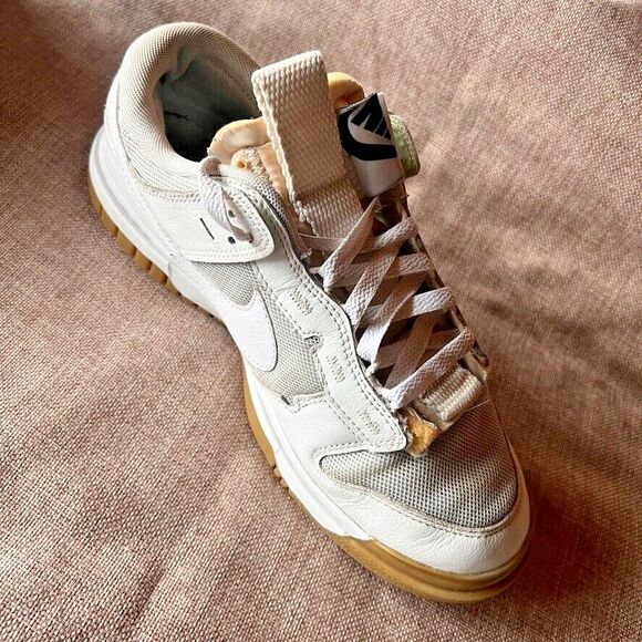 Nike Air Dunk Jumbo Photon Dust White Gum Skate Shoes SB 8.5 VG DV0821001-001 - Picture 5 of 15